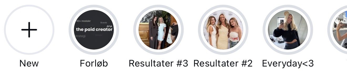 Instagram highlights fra @somelearndk med bl.a. Forløb, Resultater #3, Resultater #2 og Everyday